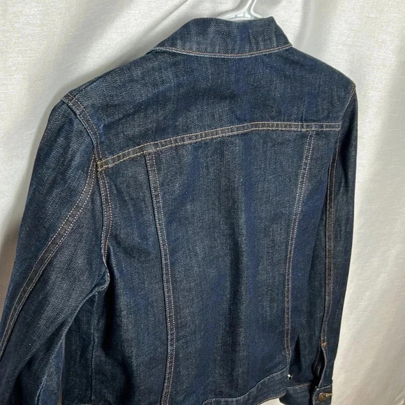 NWOT J. Crew Cropped blue denim jean jacket ,festival western,country, - Picture 8 of 13